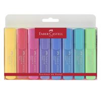 Blíster 8 marcadores pastel Faber-Castell Textliner