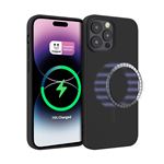 Funda 4-ok Silk MagSafe Negro para iPhone 15 Pro Max
