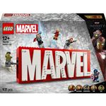 Lego Super Heroes 76313 Logotipo Marvel Y Minifiguras