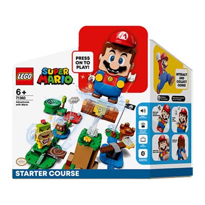 Lego Super Mario 71360 pack inicial aventuras edad 6 años juguete de interactivo figura y regalo creativo para niños set bowsy