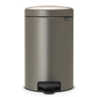 Cubo de basura con pedal Brabantia NewIcon Gris 12 L - 1