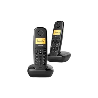 Teléfono inalámbrico Gigaset A170 Duo Negro - Teléfono inalámbrico