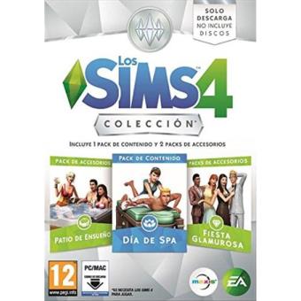 Los Sims 4 Colección Día de Spa + Accesorios Patio de Ensueño y Fiesta Glamurosa PC