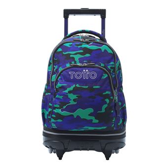 Mochila escolar Totto con ruedas desmontable Azul Seli - Tiza - 1