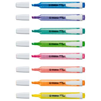 Estuche marcadores fluorescentes Stabilo Swing Cool color pastel - Material  escolar