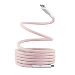 Cable magnético T'nB USB-C a USB-C 1,5m Rosa