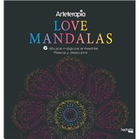 Arteterapia. Love Mandalas. 6 dibujos rasca y descubre hachette heroes