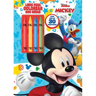 Mickey Libro Para Colorear Con Ceras