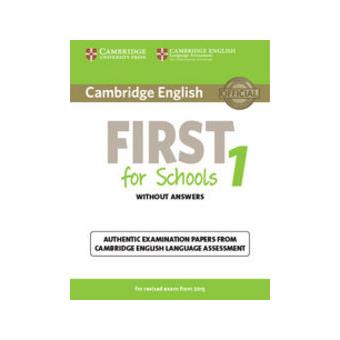 Cambridge English First 1 For Revised Exam From 2015 Student'S Book With Answers
