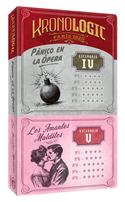 Juego de mesa kronologic paris 1920: expansión escenarios iv y v