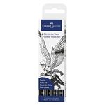 Set De Rotuladores Faber-castell Pitt Artist Pens Comic Negro
