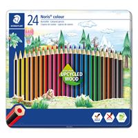 Caja de metal Staedtler 24 lapices colores ecológicos