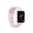 Set 2 correas de silicona Puro Rosa para Apple watch 42-44mm Tallas S/M y M/L