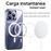 Funda 4-ok MagSafe Transparente para iPhone 15 Pro