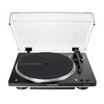 Tocadiscos inalámbrico Audio Technica LP70XBT con tracción por correa totalmente automático Negro/Plata