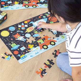 Puzzle Glow In The Dark Espacio 60 Piezas Apli Kids –