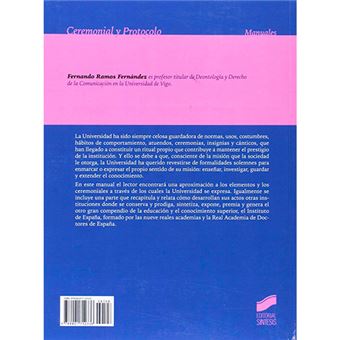 Manual De Ceremonial Y Protocolo Universitario Y Académico - -5% En ...