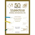 50 dibujos de insectos, arañas, esc