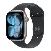 Apple Watch Series 11 GPS + Cellular 46mm Caja Aluminio Gris espacial y Correa Deportiva Negro - Talla M/L