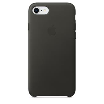 Funda Apple Leather Case para el iPhone 8/7 Gris carbón - 1