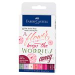 Faber-Castell Rojos Estuche 8 Rotuladores Pitt Artist Pen