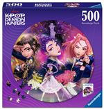 Puzzle k-pop demon hunters round 52x52cm 500pzs
