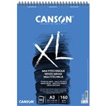Álbum Canson Xl A3 Mix Media Texturado Microperforado Grano Medio