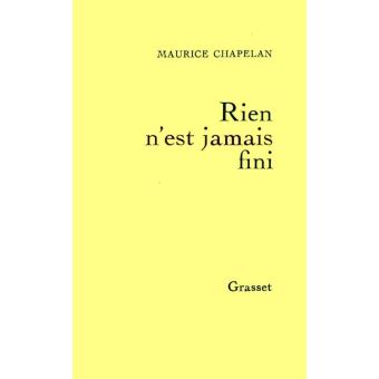 Rien n'est jamais fini - 1