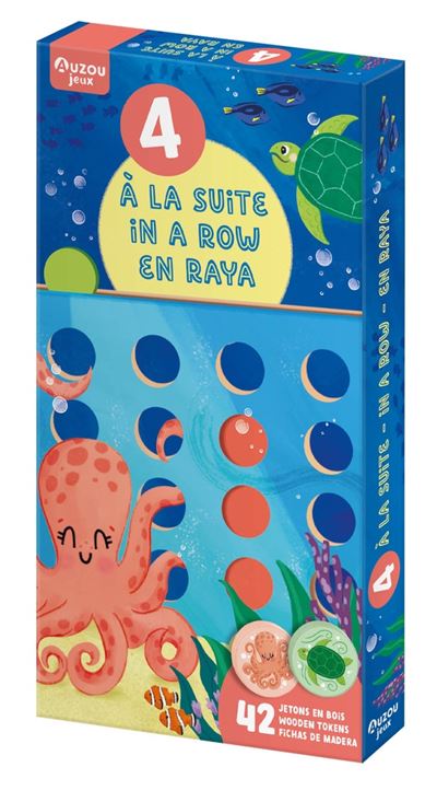 Cuatro en raya-juego de madera