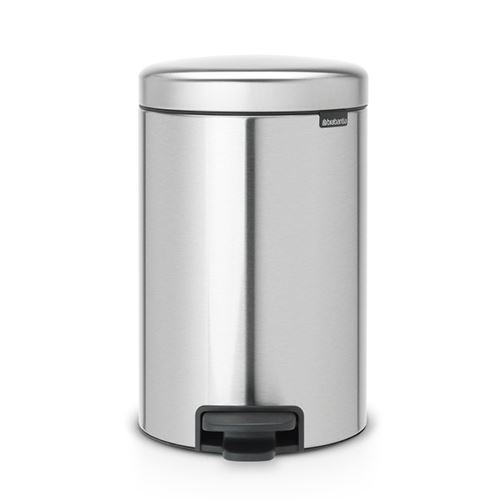 Cubo De Basura Con Pedal Brabantia Newlcon 12 L Acero Inoxidable Brillante