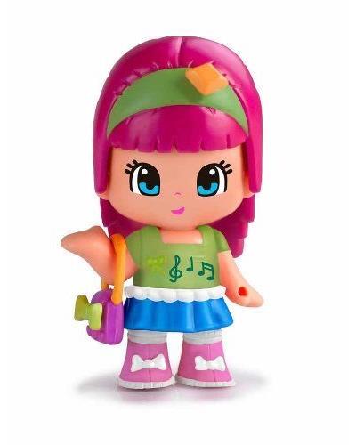 Pinypon 51070114b. Muneca nina conjunto de jugar famosa chica pelo rosa serie 7 muñeca