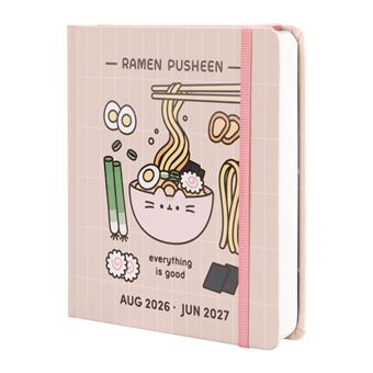 Agenda Escolar Erik 2026/2027 Día página M con lomo 11 Meses Pusheen Sushi Roll - 1