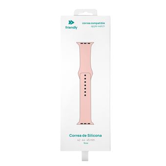 Correa de silicona Friendly Rosa para Apple Watch 42/44/45 mm
