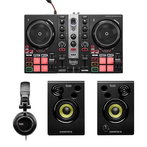 Mesa De Mezclas Hercules Djlearning Kit Mk2 Negro