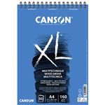 Álbum Canson Xl A4 Mix Media Texturado Microperforado Grano Medio