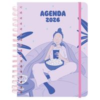 Agenda Semainier 2026 A5 - Grupo Erik Geometric Harmony | Couverture Rigide, Marque-pages Et Stickers Inclus