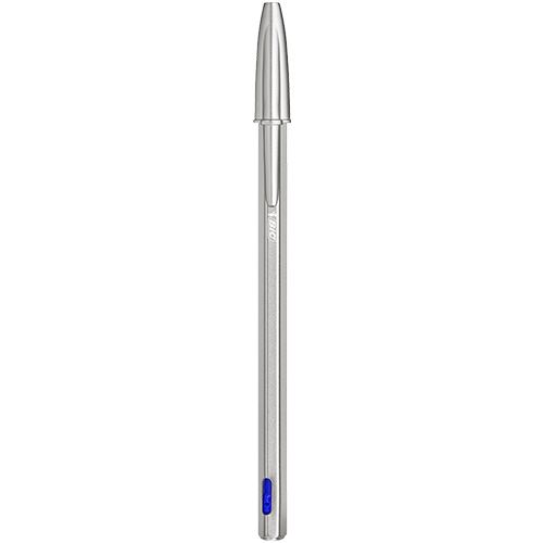  Bic Cristal Re'New - Bolígrafo recargable de alta calidad, en  negro y azul, paquete de 2 unidades, incluye 2 recambios de cada color :  Productos de Oficina