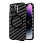 Funda 4-ok Carbon Lens MagSafe Negro para iPhone 15 Pro