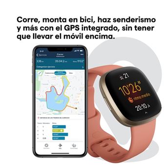 Fitbit Versa 4 Smartwatch Rosa Arena/Cobre