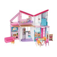 Barbie Fxg57 Edad 3 casa malibu de muñecas dos pisos plegable con muebles y accesorios