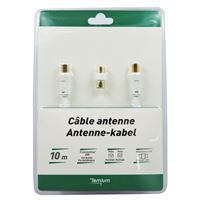 Cable de antena Temium Blanco 10 m