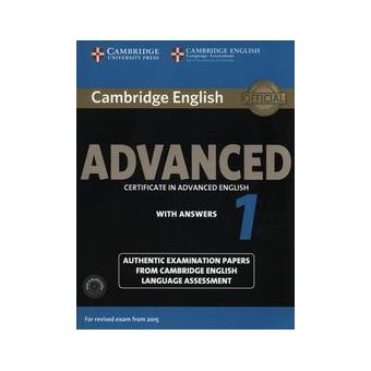 Cambridge English Advanced 1 For Revised Exam From 2015 Student'S Book Pack (Student'S Book With Answers And Audio Cds (2))