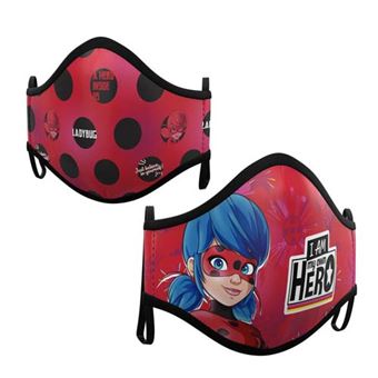 Mascarilla infantil Multiocio lavable Ladybug - talla 6 a 9 años