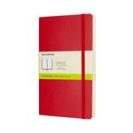 Cuaderno Moleskine Classic Large Liso Tapa Flexible Rojo Escarlata