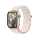 Apple Watch S9 GPS 41mm Caja de aluminio Blanco estrella y correa Loop deportiva Blanco estrella