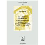 Els mestres de minyons i l´´ensenyament públic a la Cataluny