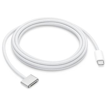 Cable de carga portátil Apple USB-C a Magsafe 3 2m Plata