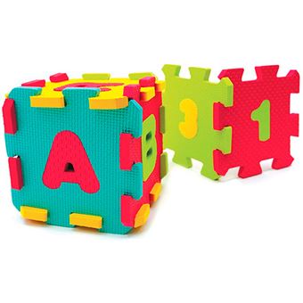 Alfombra puzzle de foam letras y números Ludi - Juego de