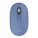 Ratón con conexión inalámbrico Trust Seron Slim Azul