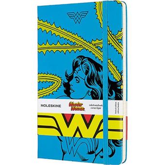 Cuaderno Moleskine Mujer Maravilla azul edición limitada
